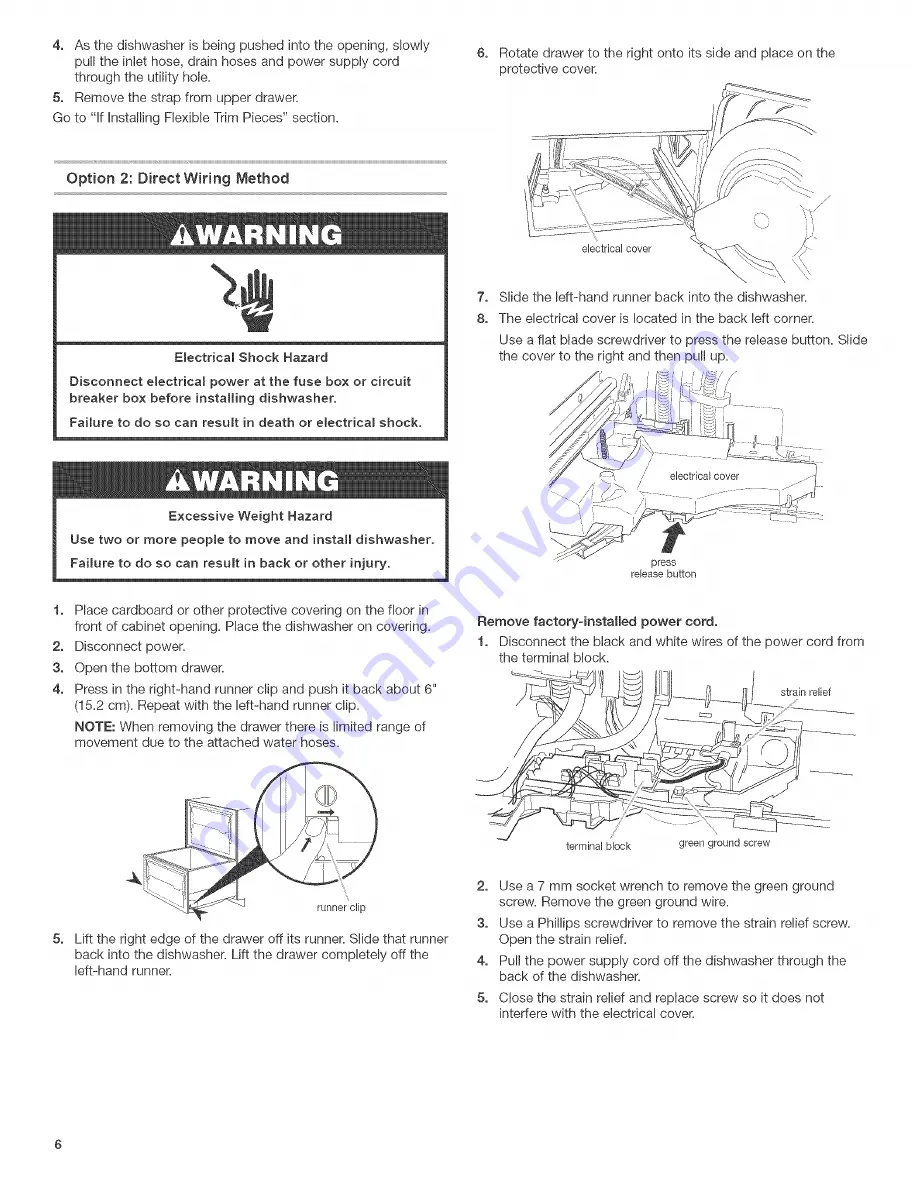 KitchenAid KUDD01DPPA0 Installation Instructions Manual Download Page 6