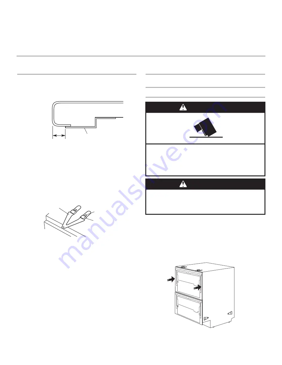 KitchenAid KUDD01DSSS - ARCHITECT Series: 24'' Double Drawer Dishwasher Скачать руководство пользователя страница 5