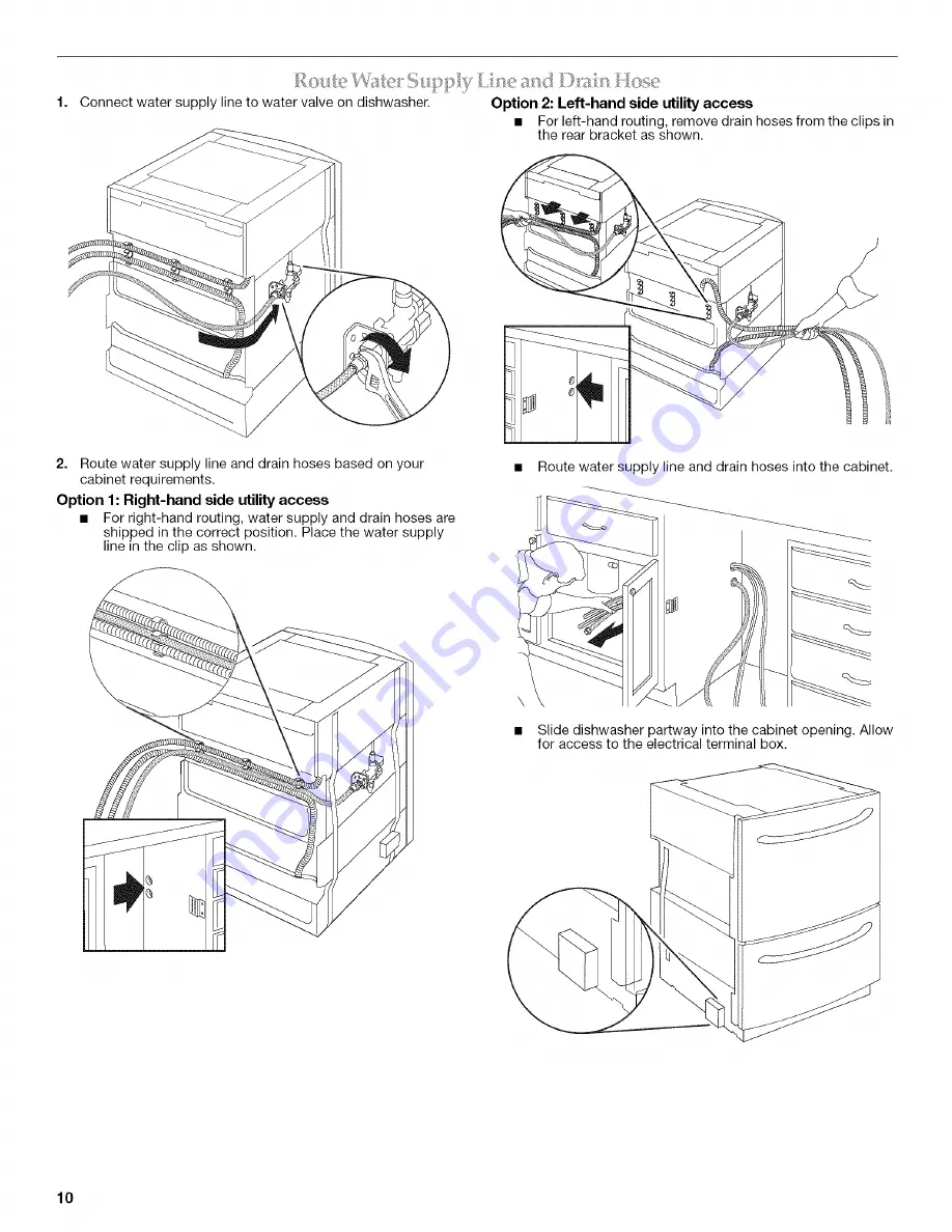 KitchenAid KUDD03DTBL10 Installation Instructions Manual Download Page 10