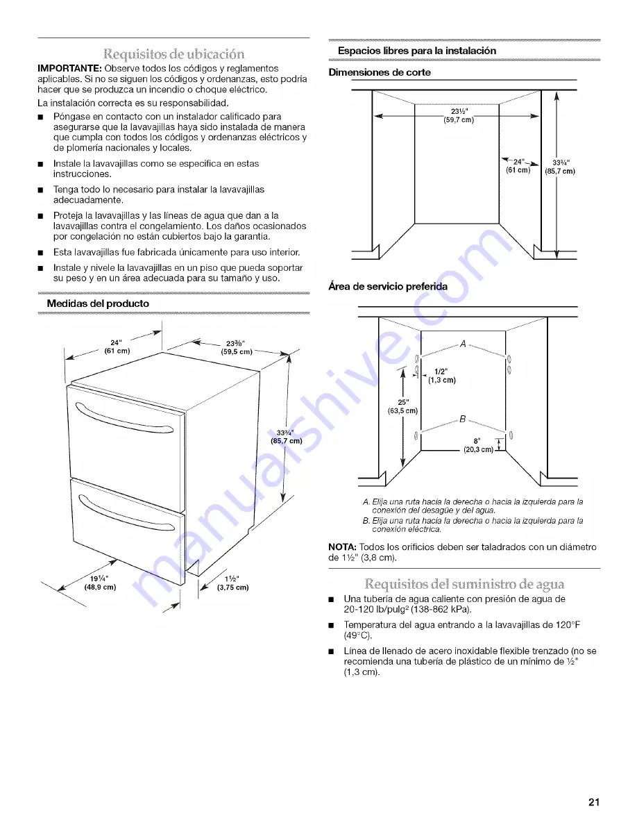 KitchenAid KUDD03DTBL10 Installation Instructions Manual Download Page 21