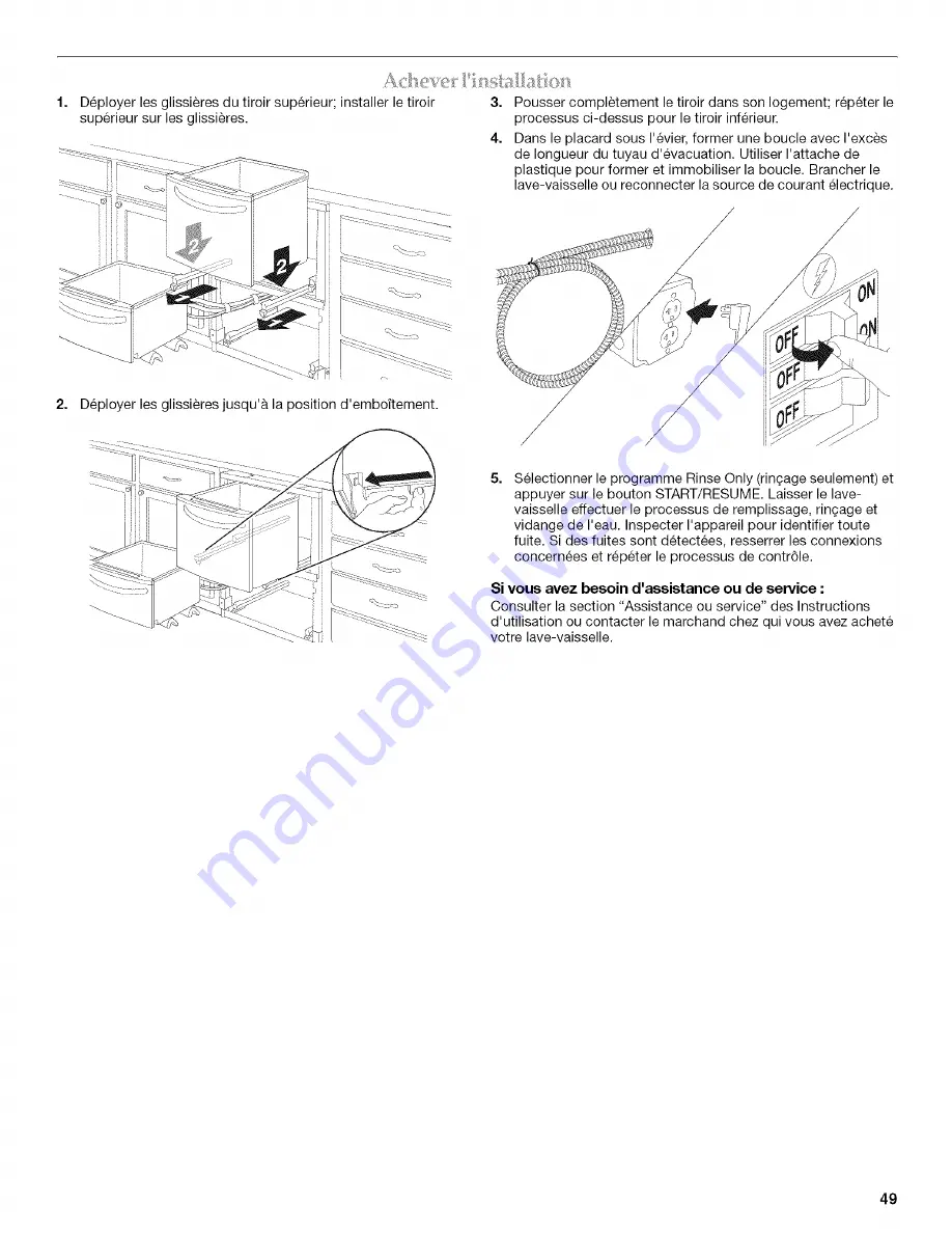 KitchenAid KUDD03DTBL10 Installation Instructions Manual Download Page 49