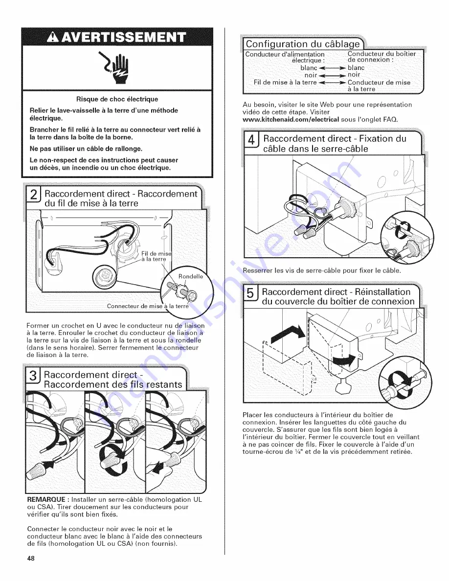 KitchenAid KUDE40FXSP0 Installation Instructions Manual Download Page 48