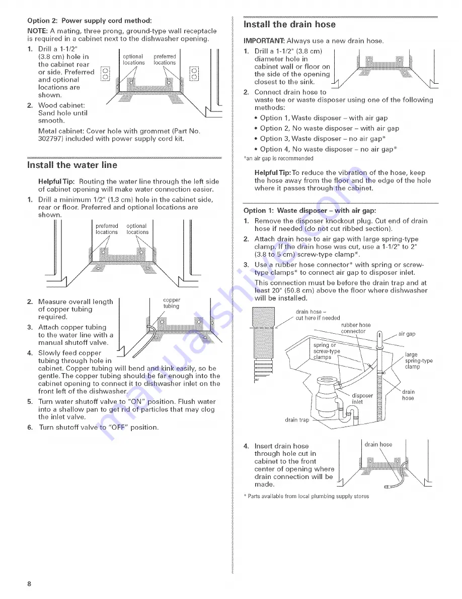 KitchenAid KUDI02FRBL0 Installation Instructions Manual Download Page 8