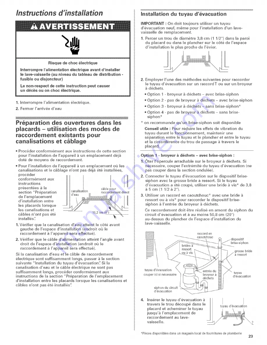 KitchenAid KUDI02FRBL0 Installation Instructions Manual Download Page 23