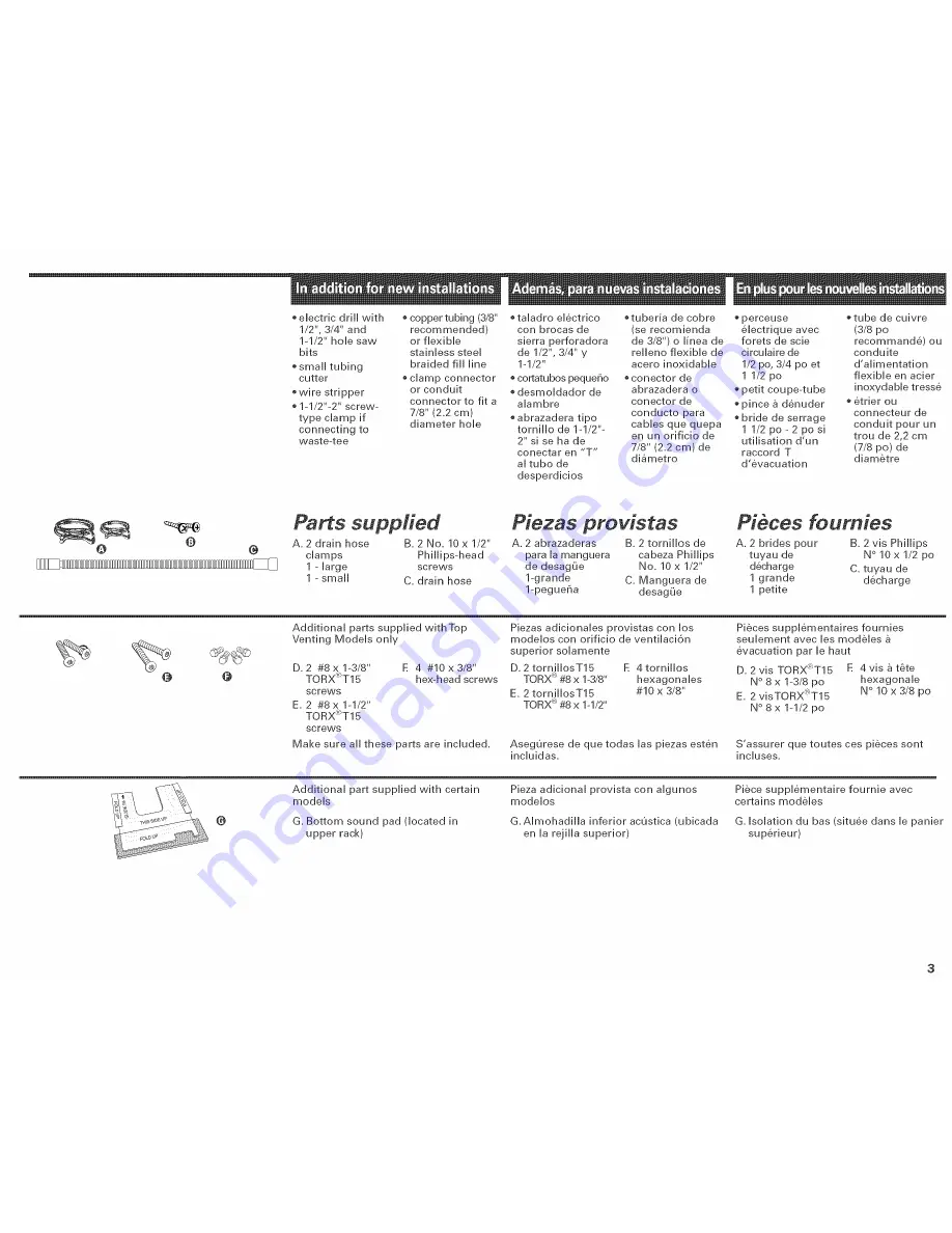 KitchenAid KUDS01D-SR Series Скачать руководство пользователя страница 4