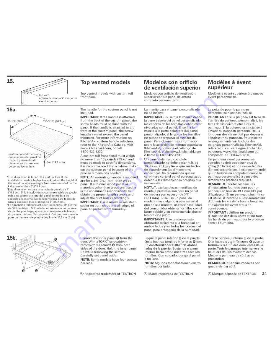 KitchenAid KUDS01D-SR Series Installation Instructions Manual Download Page 25