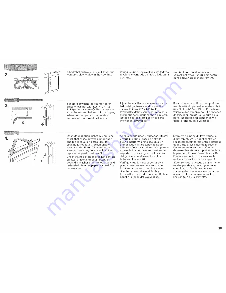 KitchenAid KUDS01D-SR Series Installation Instructions Manual Download Page 36