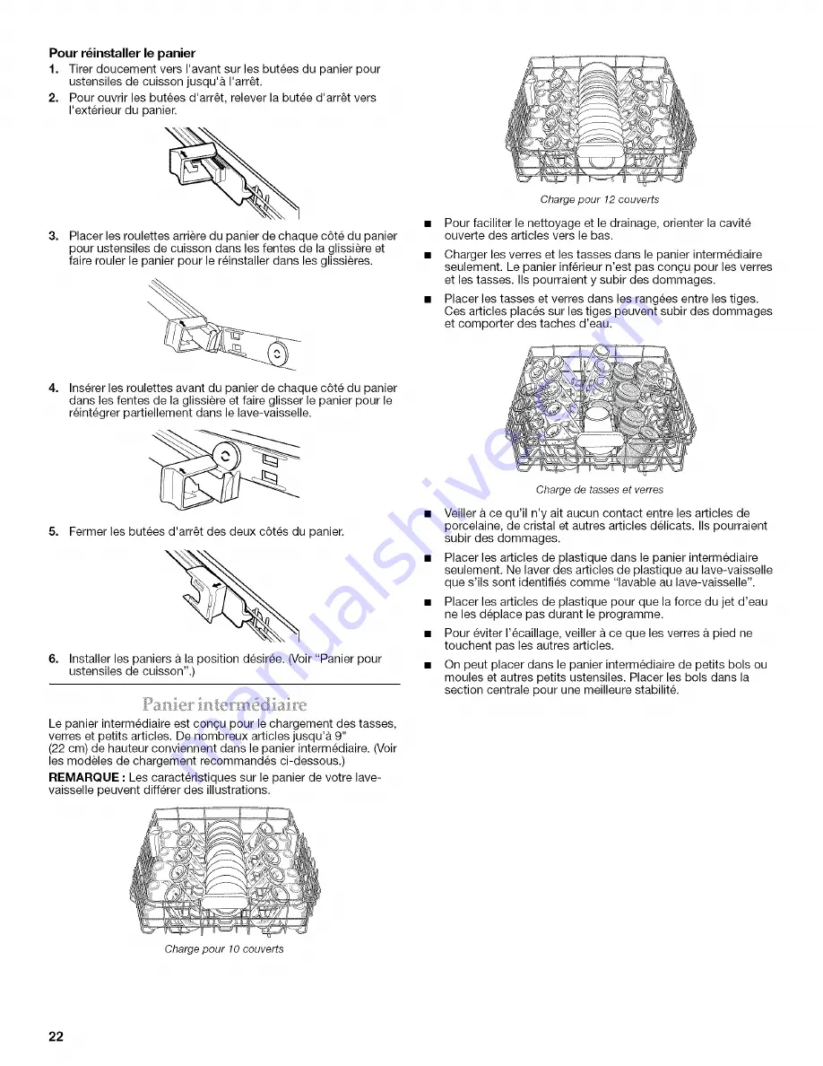 KitchenAid KUDS021S Reference Manual Download Page 22