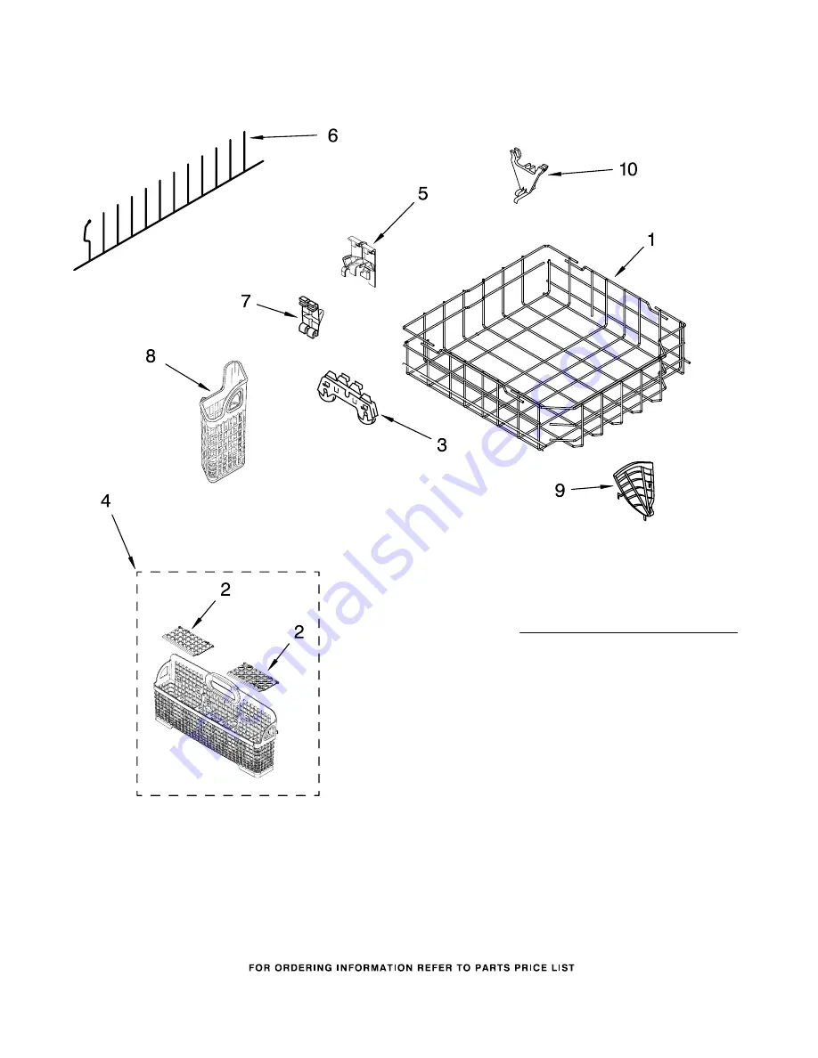 KitchenAid KUDS03CTBL1 Parts List Download Page 14