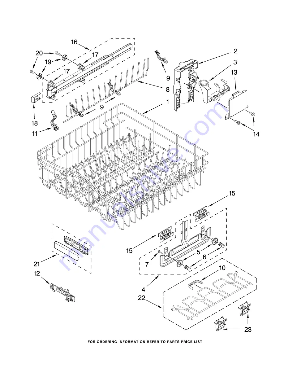 KitchenAid KUDS03FTPA1 Parts List Download Page 11