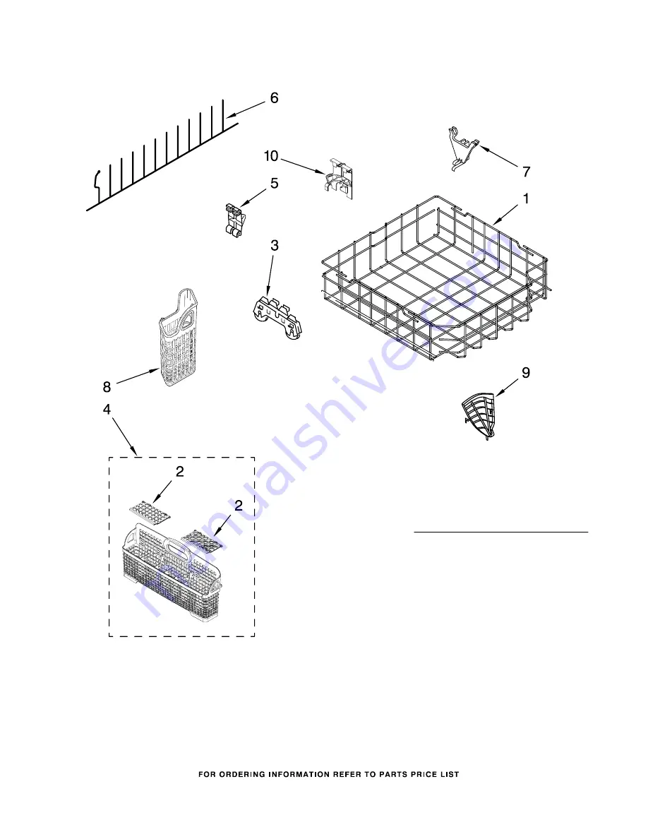 KitchenAid KUDS03FTPA1 Parts List Download Page 14