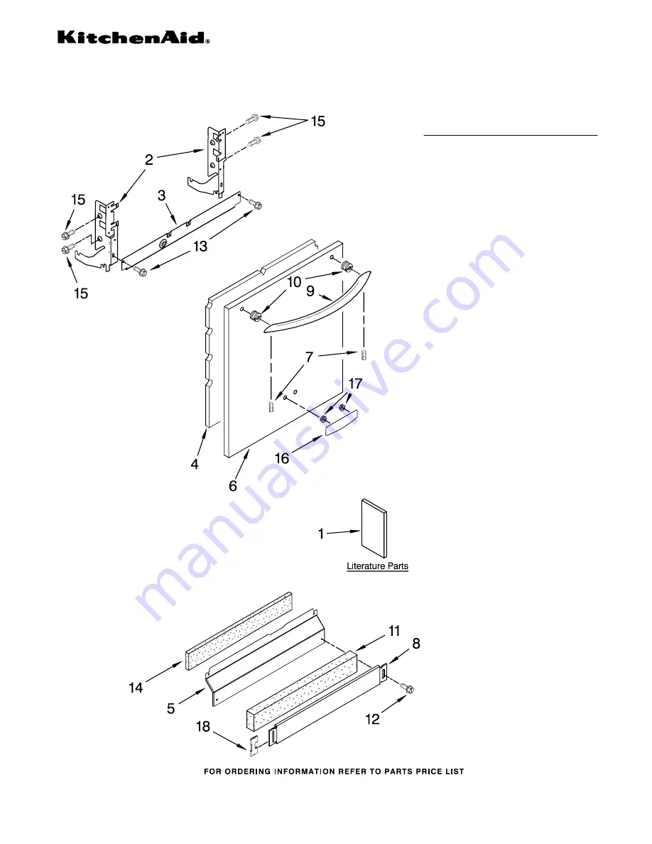 KitchenAid KUDT03FTBL0 Скачать руководство пользователя страница 1