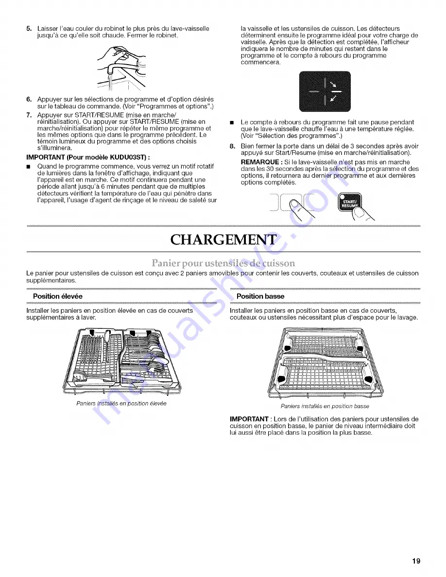 KitchenAid KUDU03FT Скачать руководство пользователя страница 19