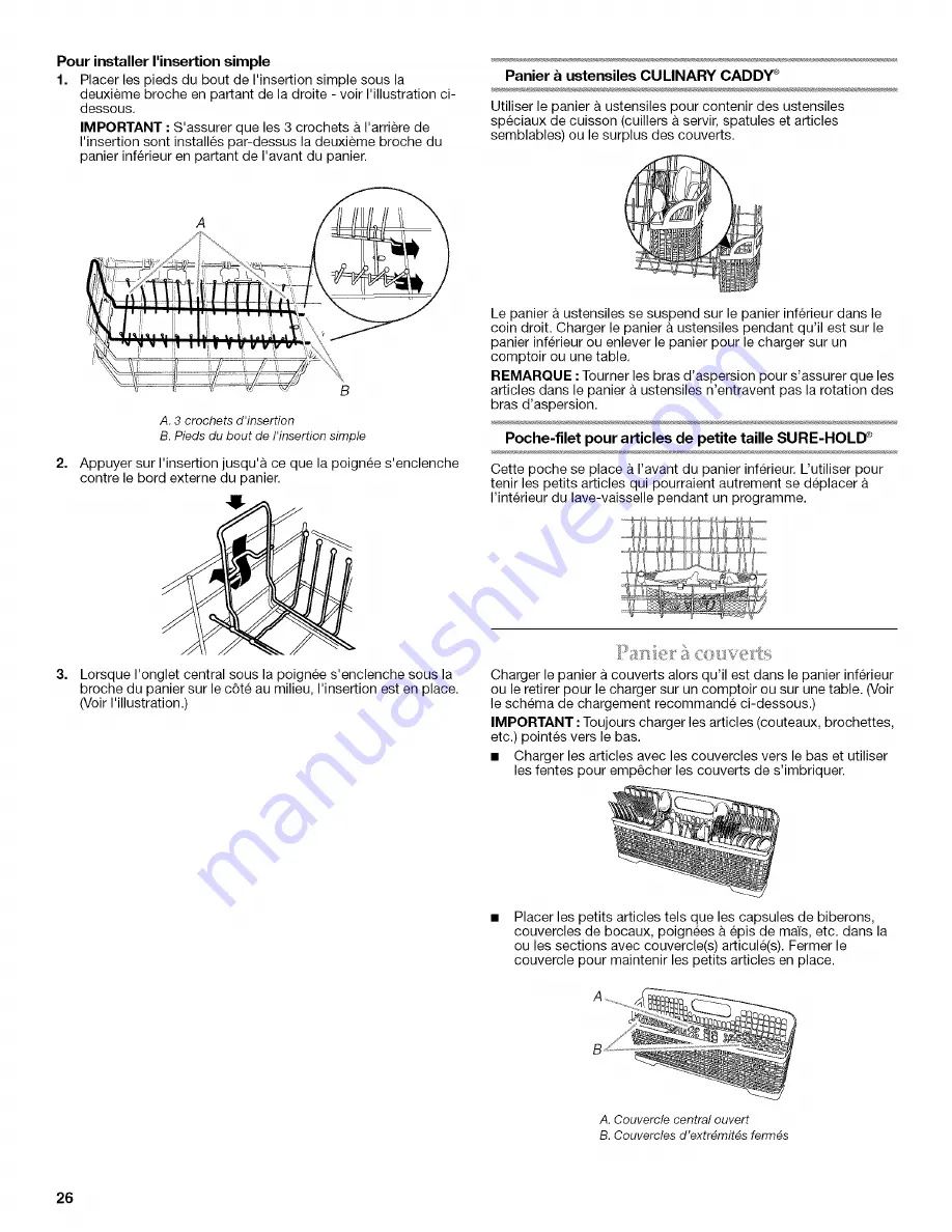 KitchenAid KUDU03FT Reference Manual Download Page 26