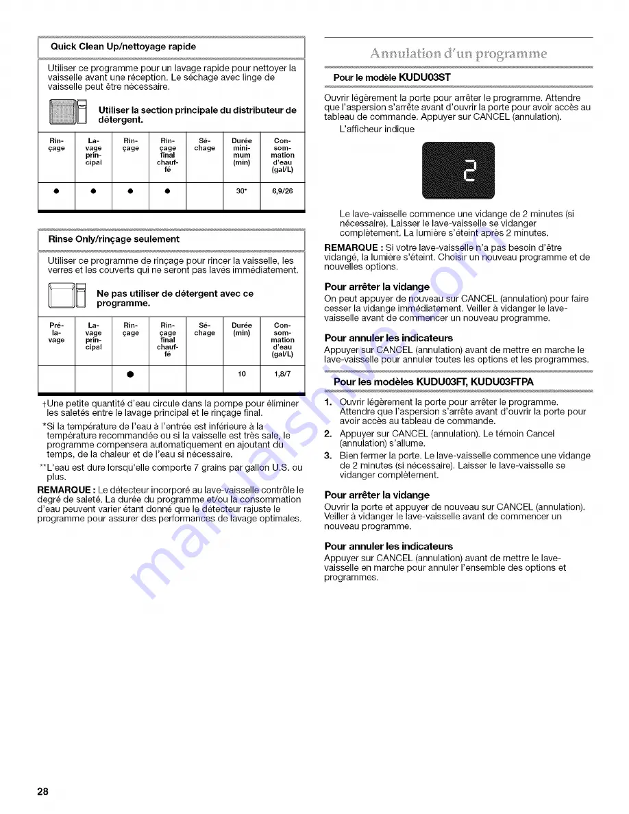 KitchenAid KUDU03FT Скачать руководство пользователя страница 28