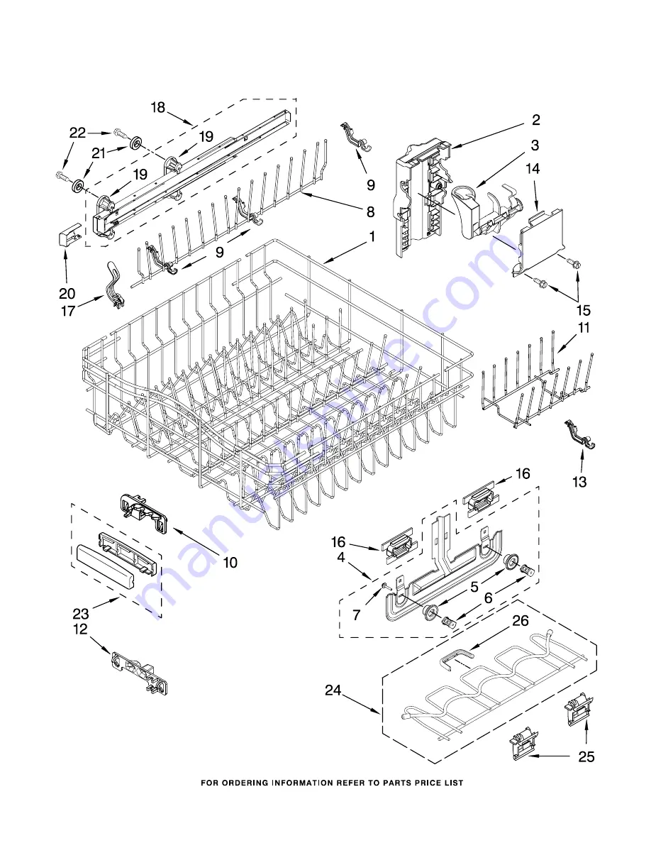 KitchenAid KUDU03STBL1 Parts List Download Page 11