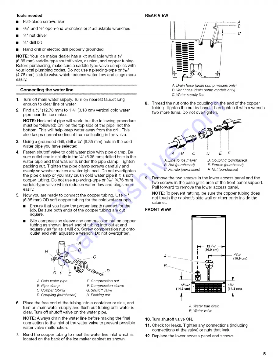 KitchenAid KUIA15PLLS2 Use & Care Manual Download Page 5