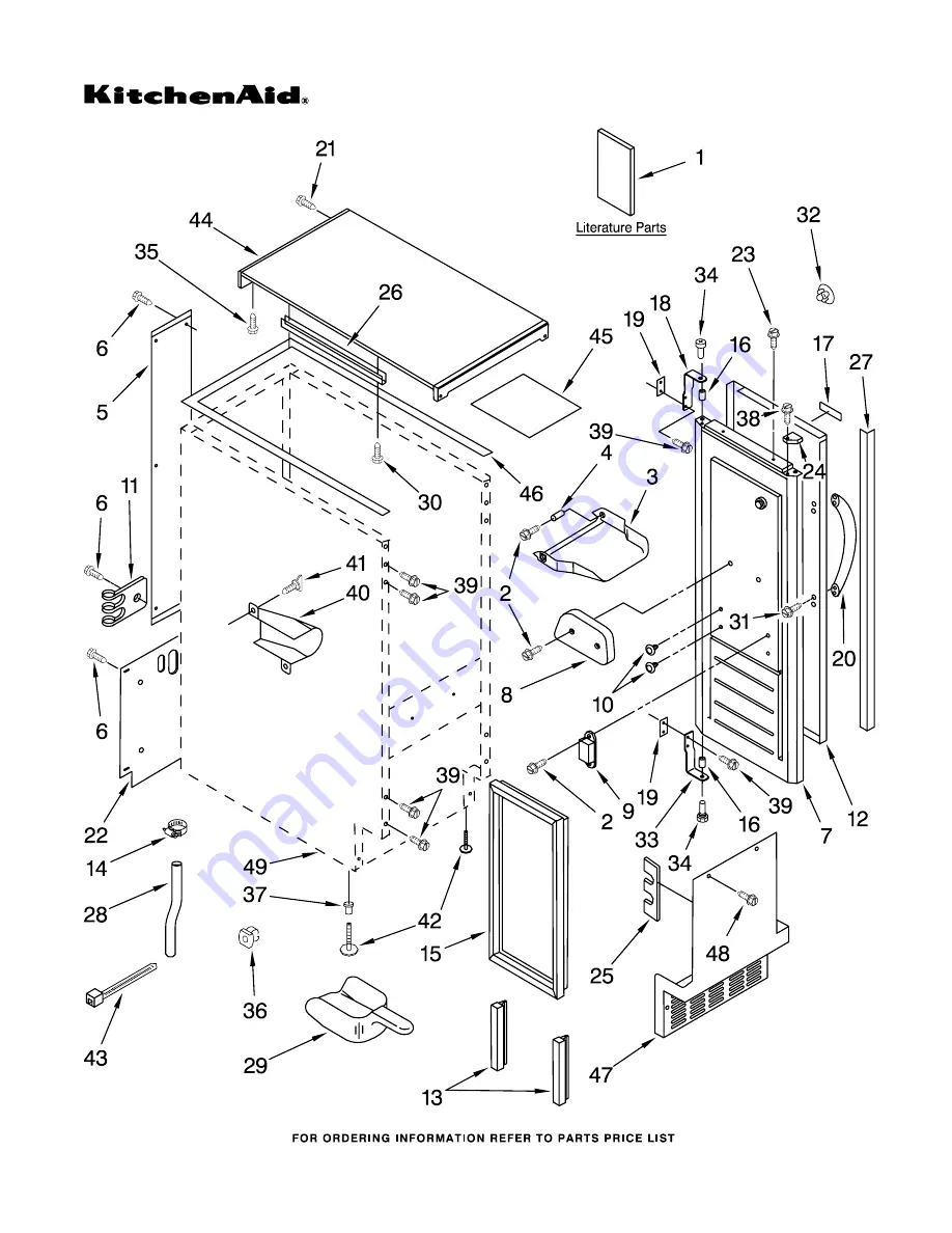 KitchenAid KUIC15NRSS0 Parts Manual Download Page 1