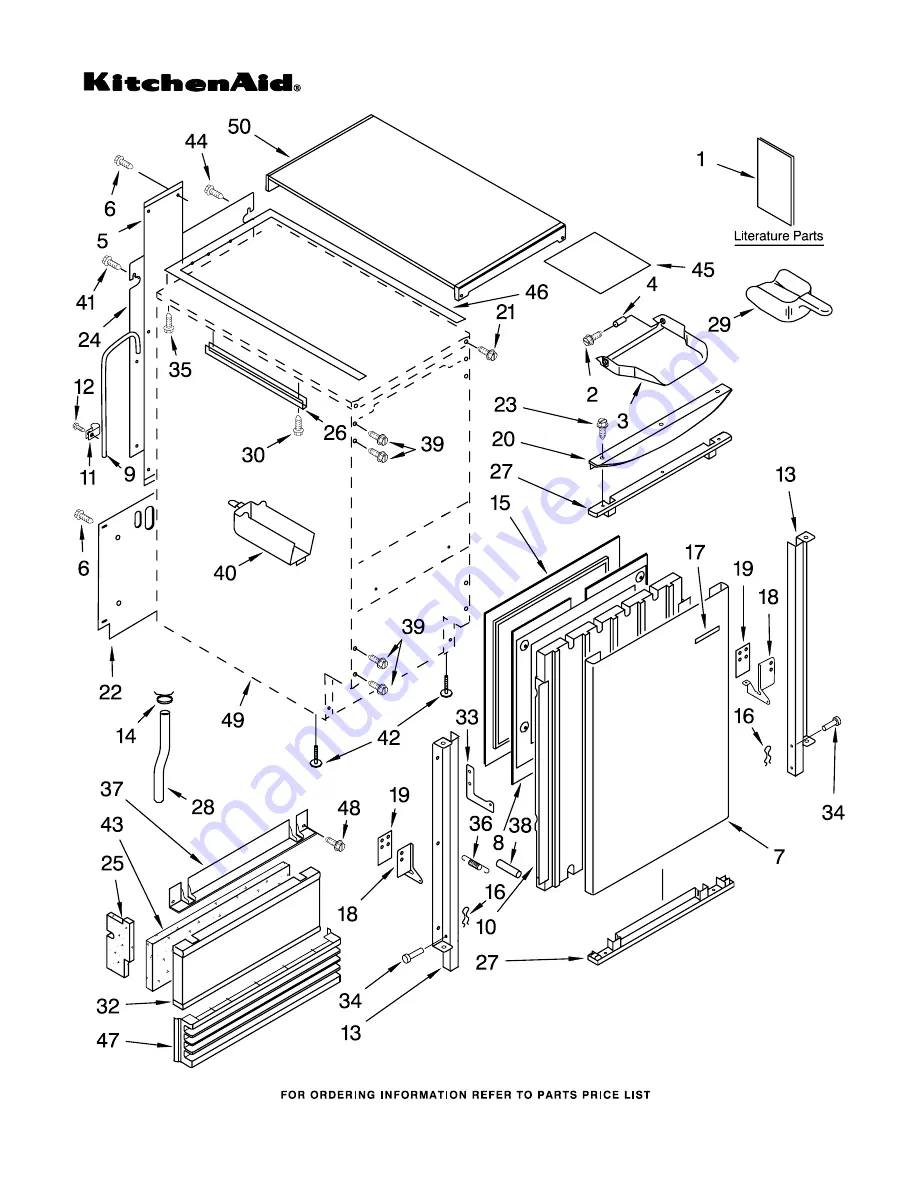 KitchenAid KUIS185JPB3 Parts List Download Page 1