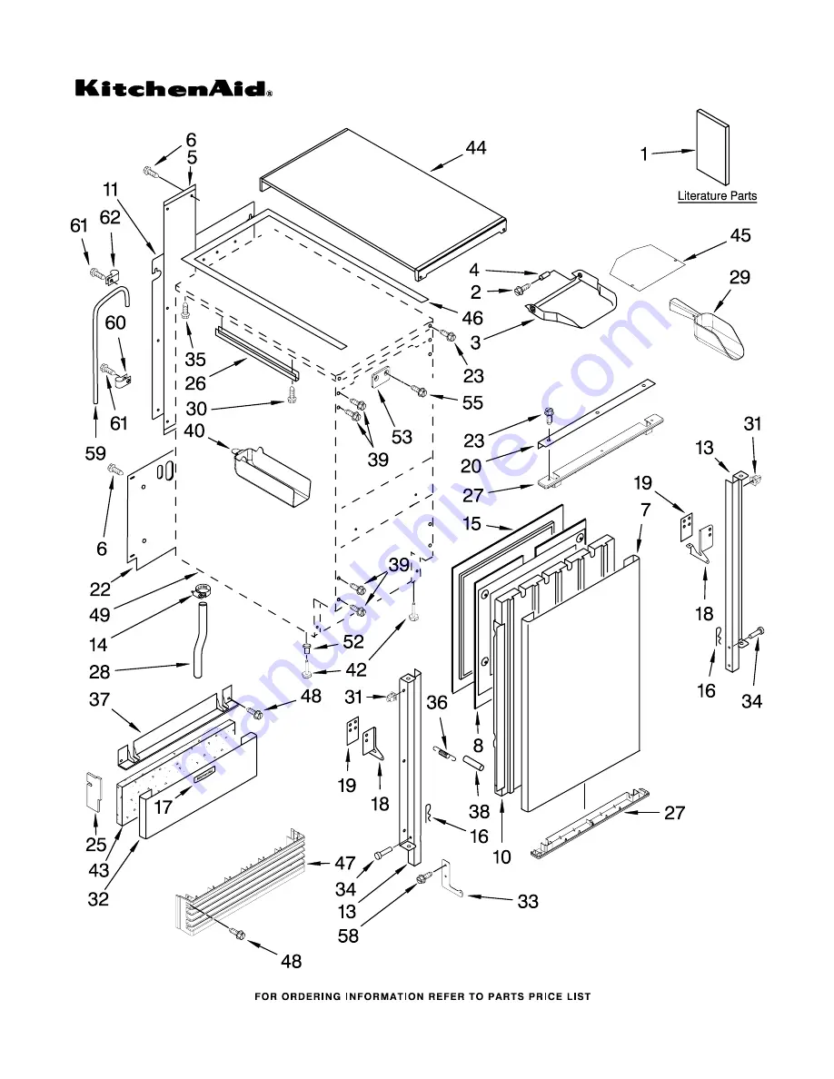 KitchenAid KUIS18PNTB3 Parts List Download Page 1