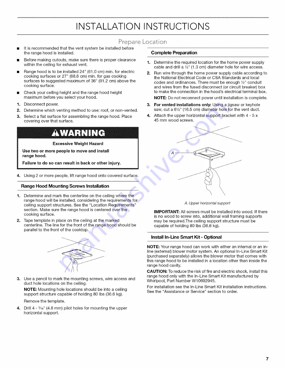 KitchenAid KVIB602DSS0 Installation Instructions And Use & Care Manual Download Page 7