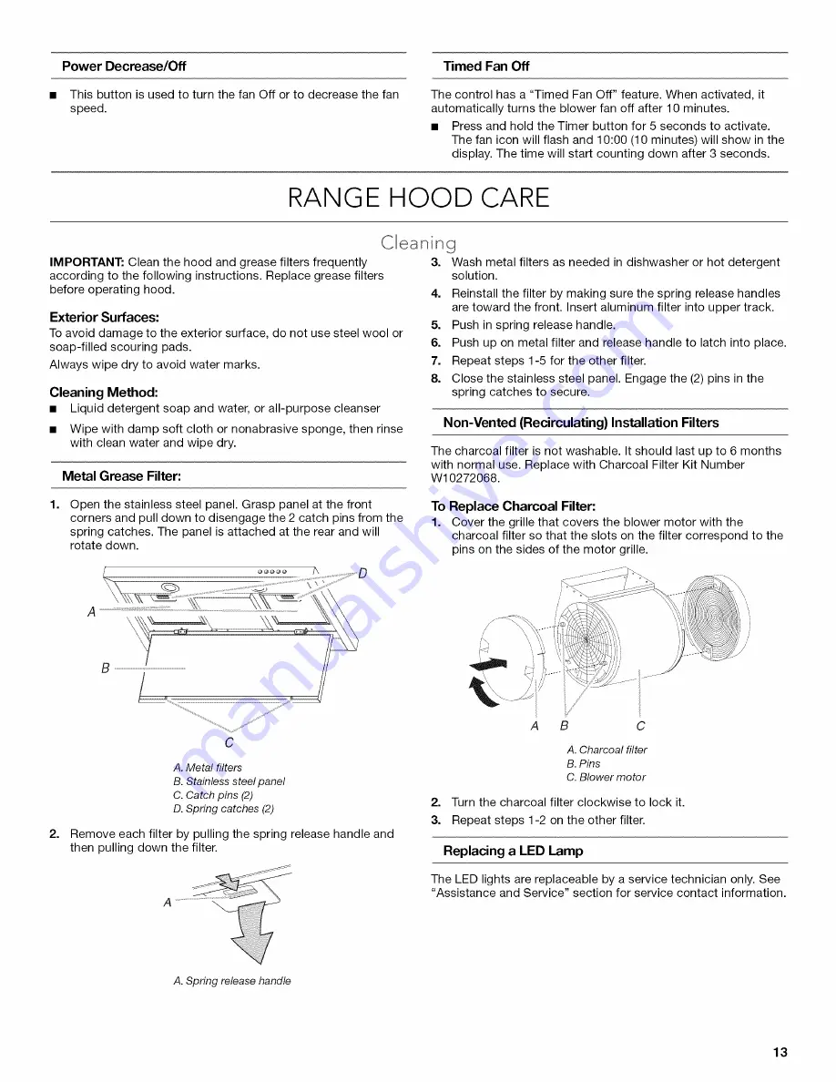 KitchenAid KVUB600DSS0 Installation Instructions And Use & Care Manual Download Page 13