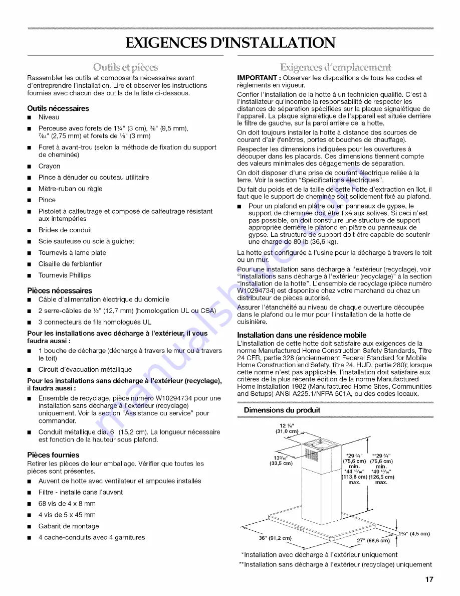 KitchenAid KXI2536YSS0 Скачать руководство пользователя страница 17