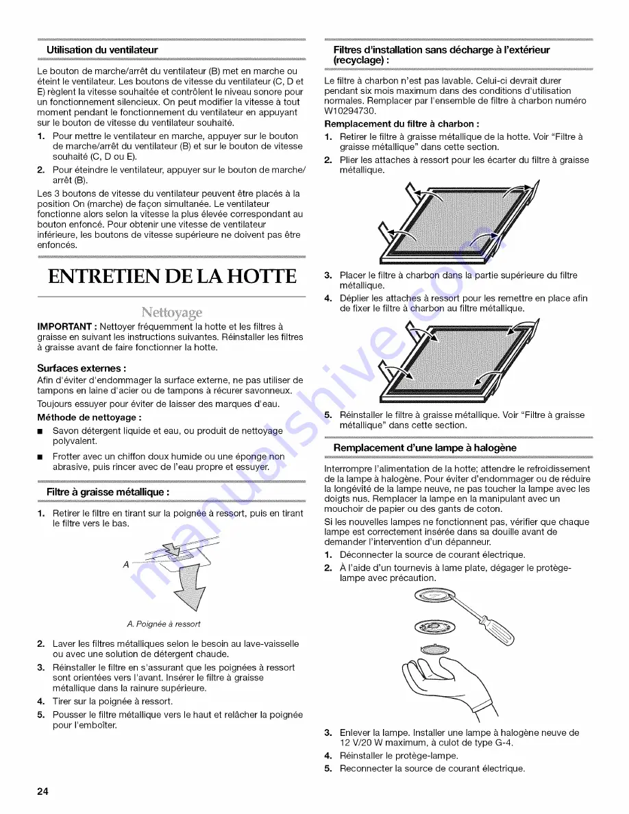 KitchenAid KXI2536YSS0 Installation Instructions And Use & Care Manual Download Page 24