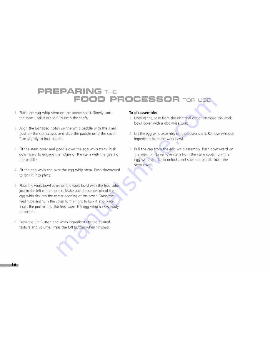 KitchenAid PRO LINE KPFP850 series Use And Care Manual Download Page 116