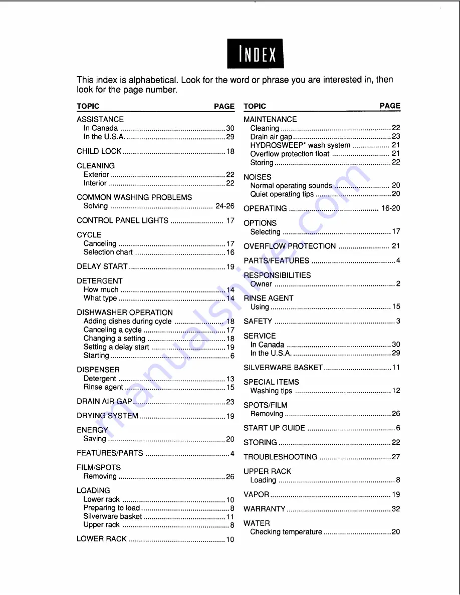 KitchenAid Sculptura KUDR24SE Use & Care Manual Download Page 31