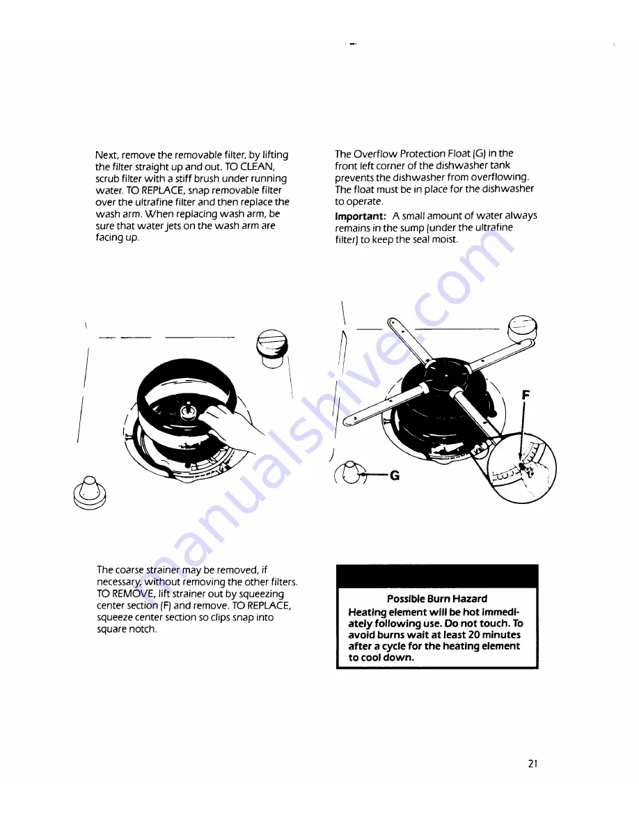 KitchenAid Superba KUDS220T Use And Care Manual Download Page 21