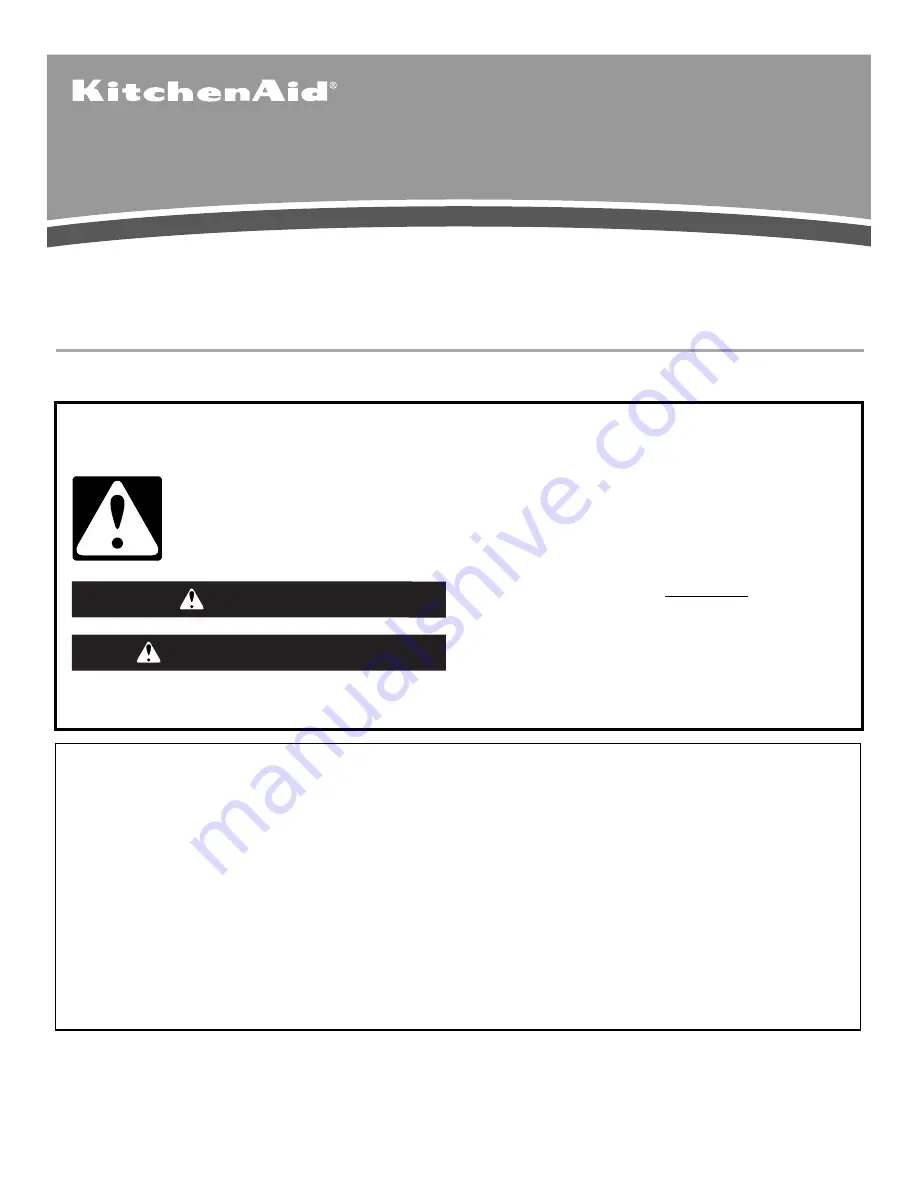 KitchenAid W10162435A User Instructions Download Page 12