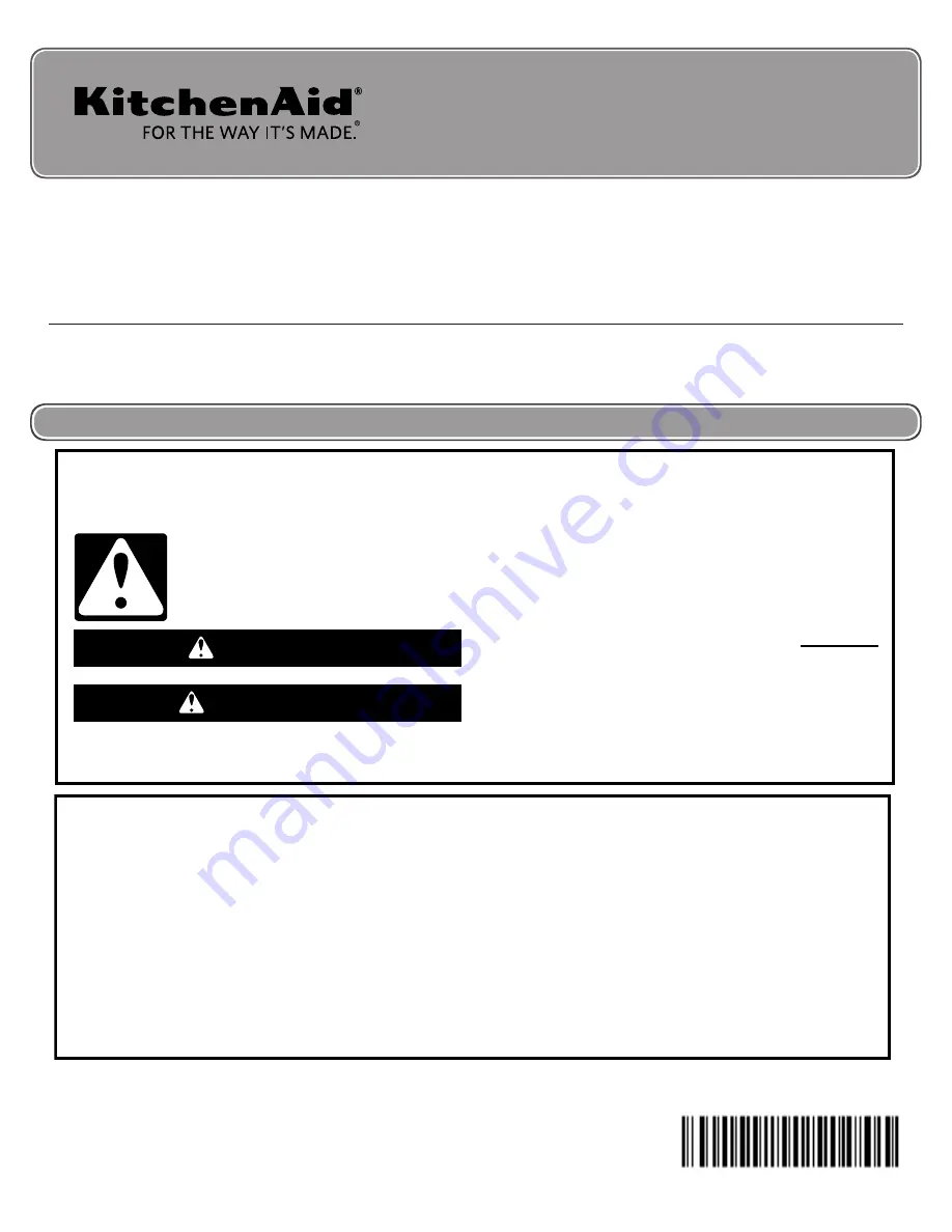 KitchenAid YKMHS120EBS User Manual Download Page 1