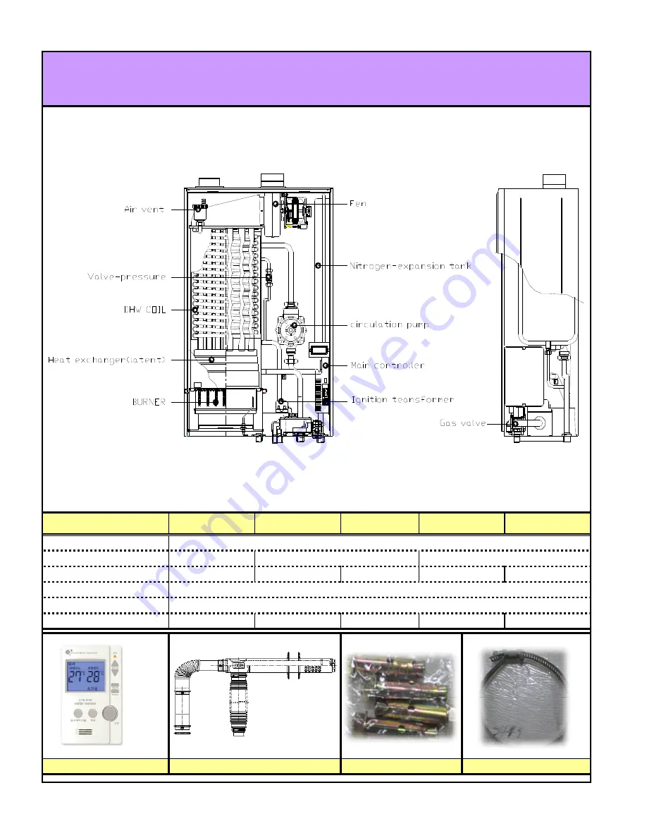 Kiturami WORLD PLUS-13D Technical Information And Installation Instructions Download Page 4