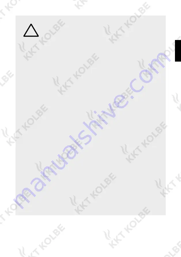 KKT KOLBE WS1501S User Manual Download Page 25