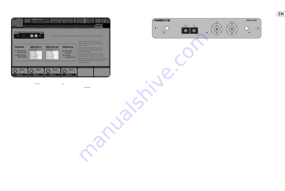 Klark Teknik DN32-MADI Скачать руководство пользователя страница 8