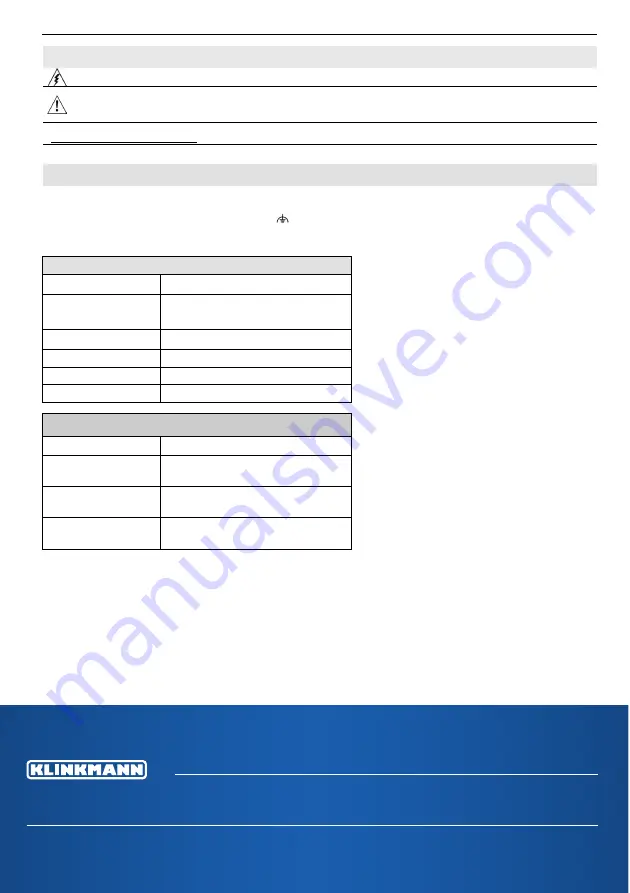 Klinkmann Jazz MJ20-ET1 Quick Start Manual Download Page 2