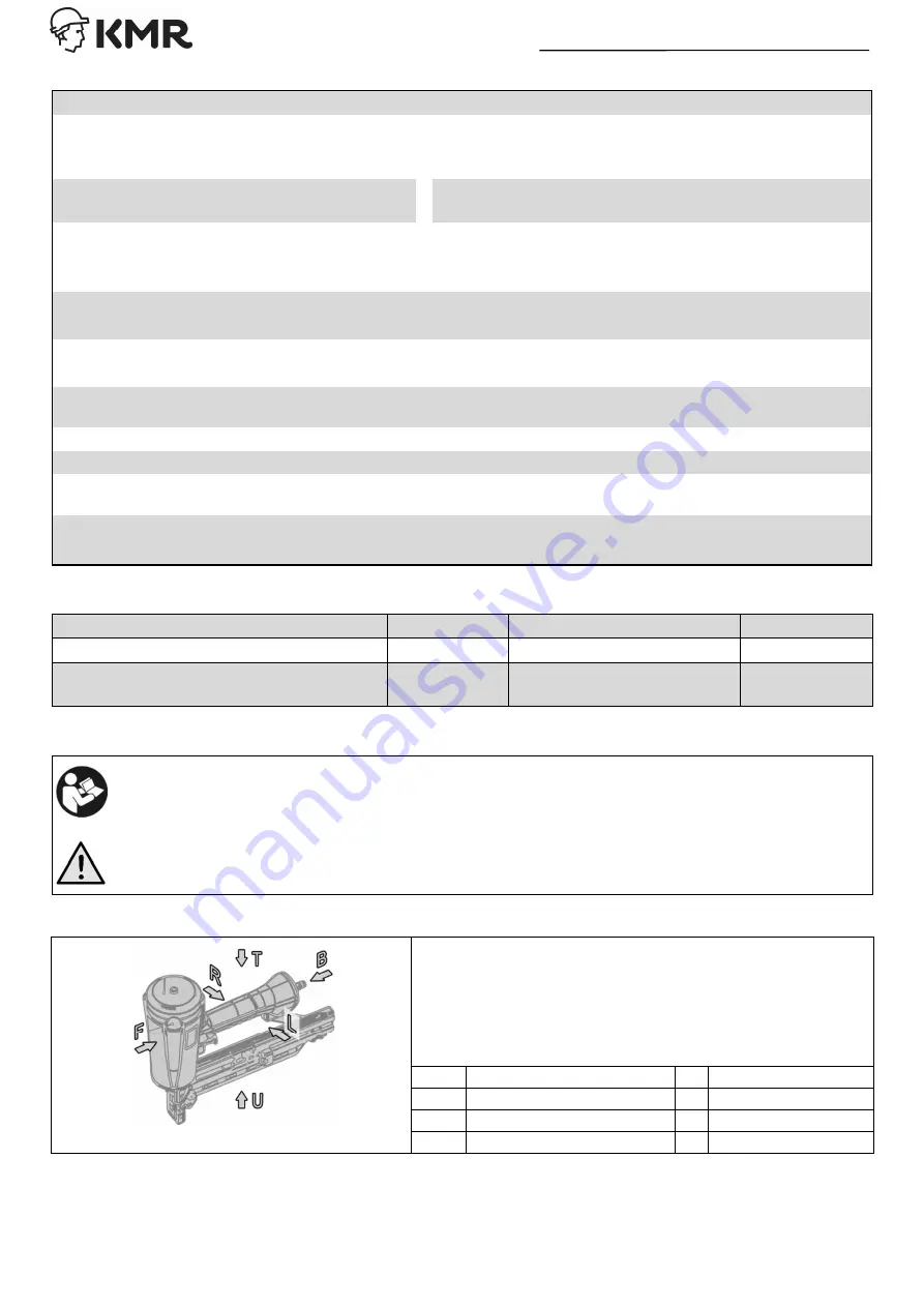 KMR 12000607 Additional Instructions Download Page 16