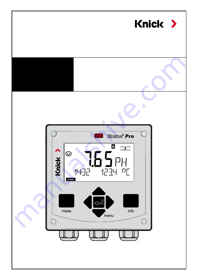 Knick Stratos Pro A2 COND Series User Manual Download Page 1