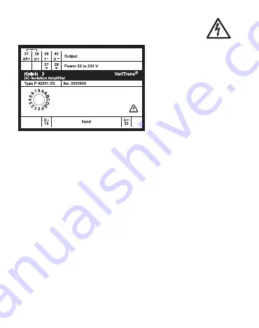 Knick VariTrans P 41000 D1 User Manual Download Page 36