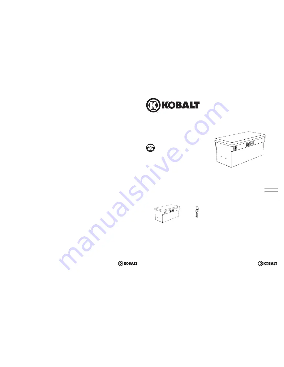 Kobalt 01400-53-01 Installation Manual Download Page 1