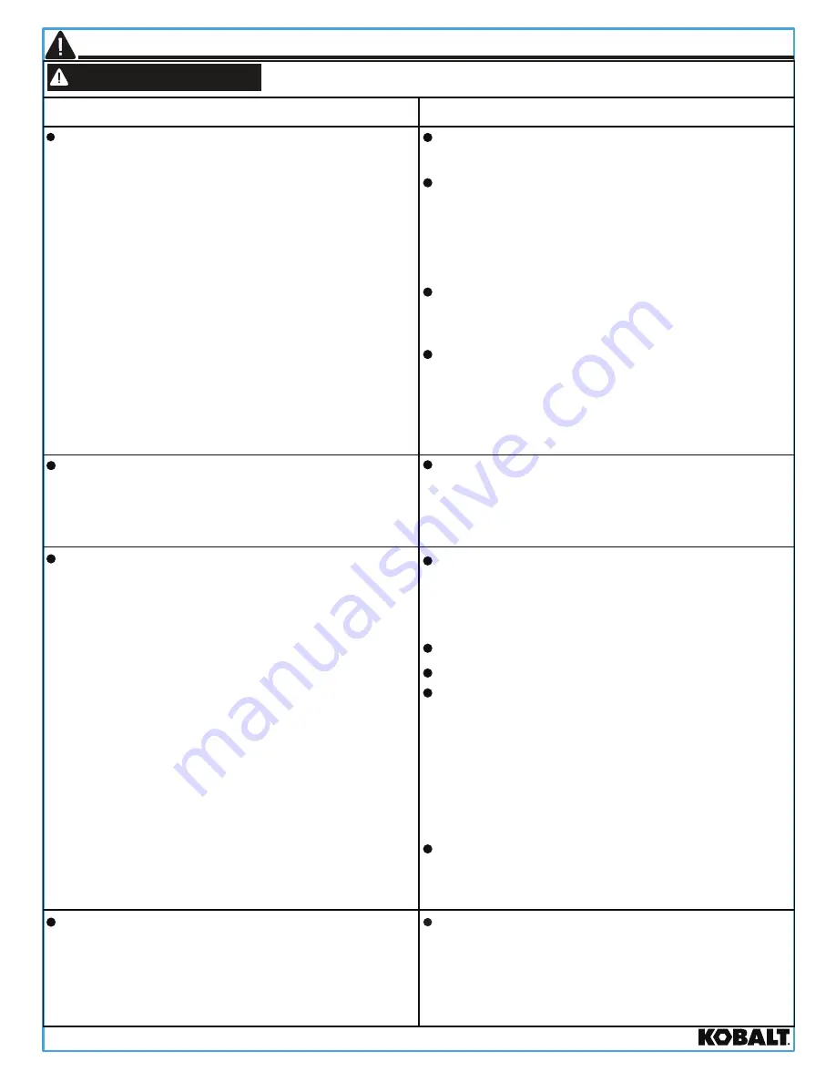 Kobalt 0840781 Manual Download Page 23