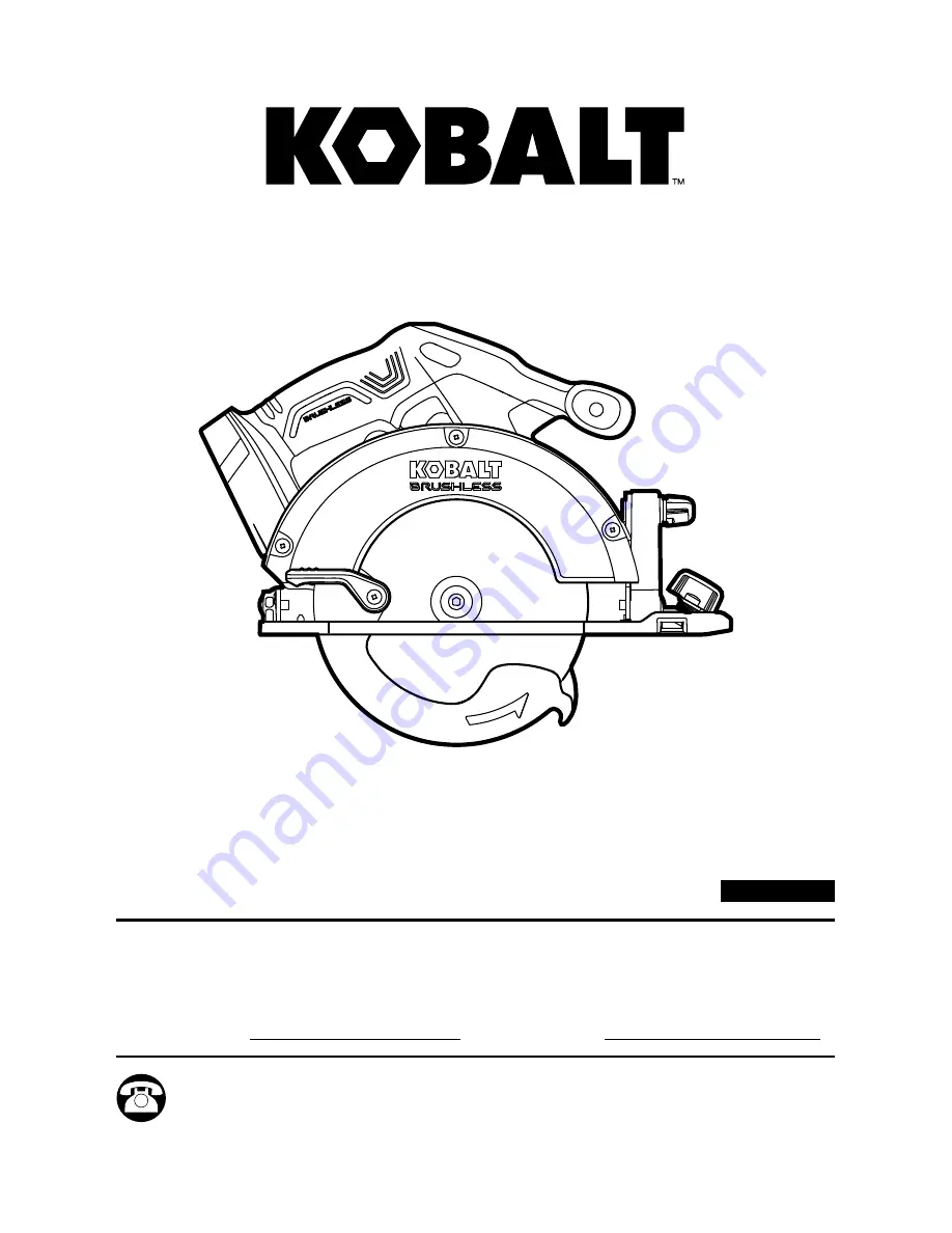 Kobalt KCS 6524B-03 Скачать руководство пользователя страница 1