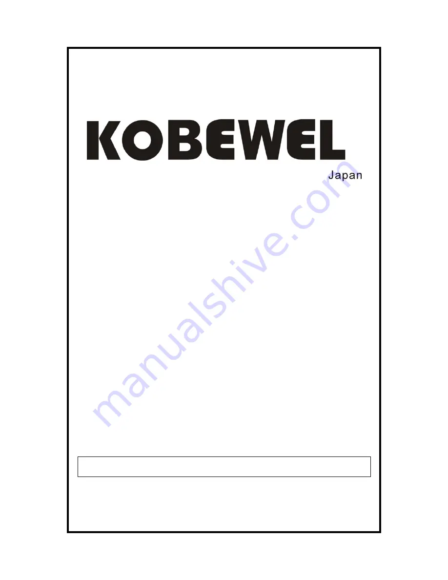 Kobewel PC 100i Operating Manual Download Page 1