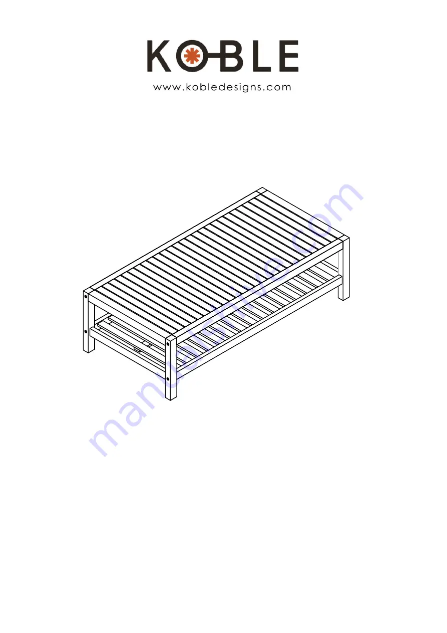 KOBLE Bahamas Coffee Table Скачать руководство пользователя страница 1