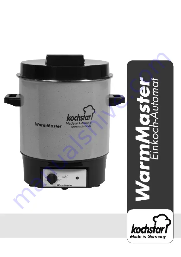 kochstar WarmMaster Instruction Manual Download Page 1