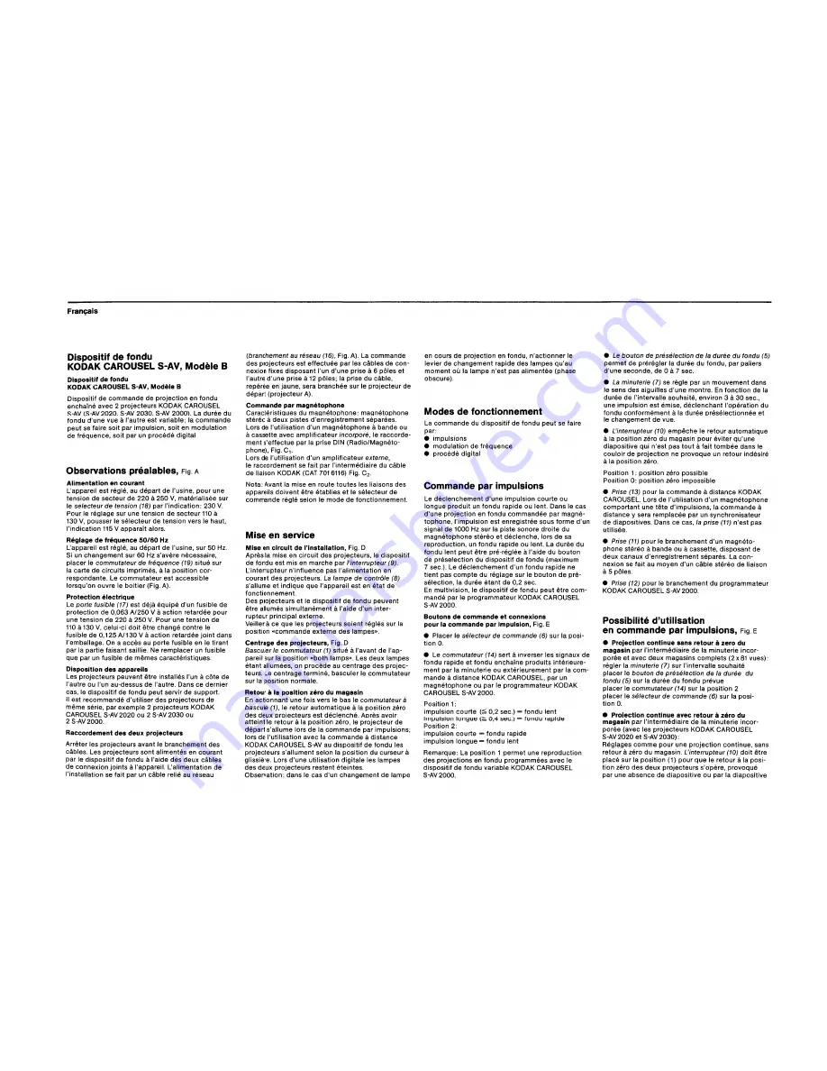 Kodak Carousel S-AV B Instruction Manual Download Page 8