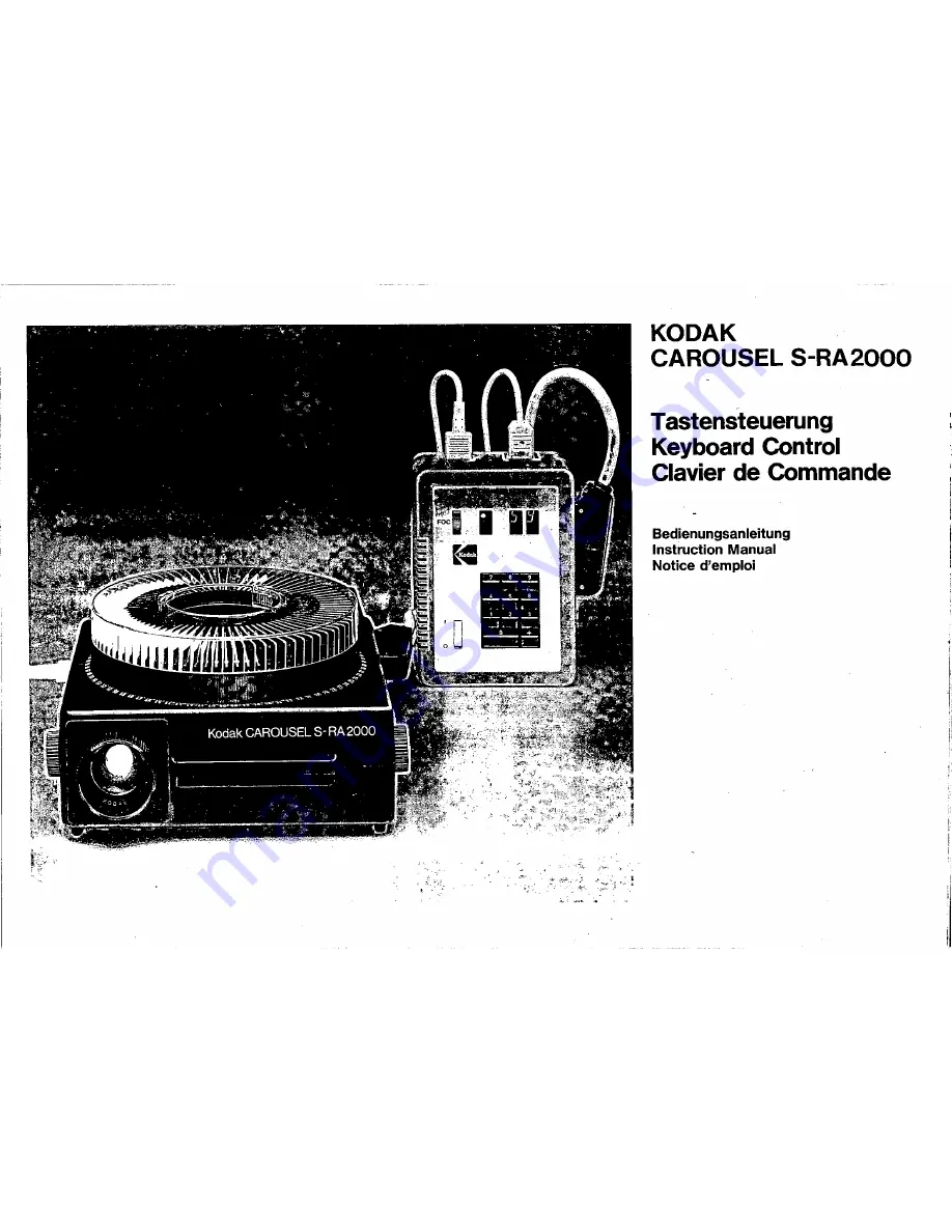 Kodak Carousel S-RA2000 Instruction Manual Download Page 1