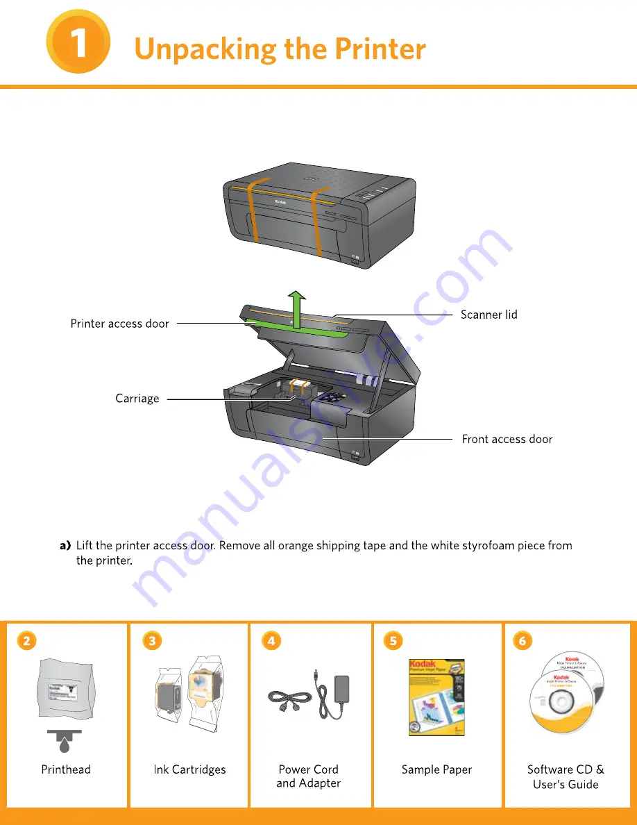 Kodak ESP 3 - All-in-One Color Inkjet Setup Manual Download Page 2