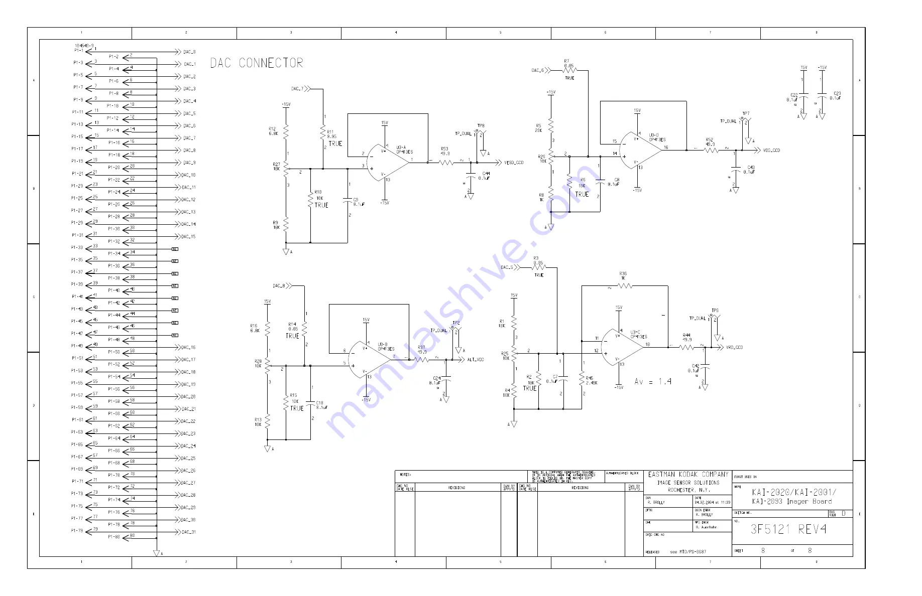 Kodak KAI-2001 User Manual Download Page 21